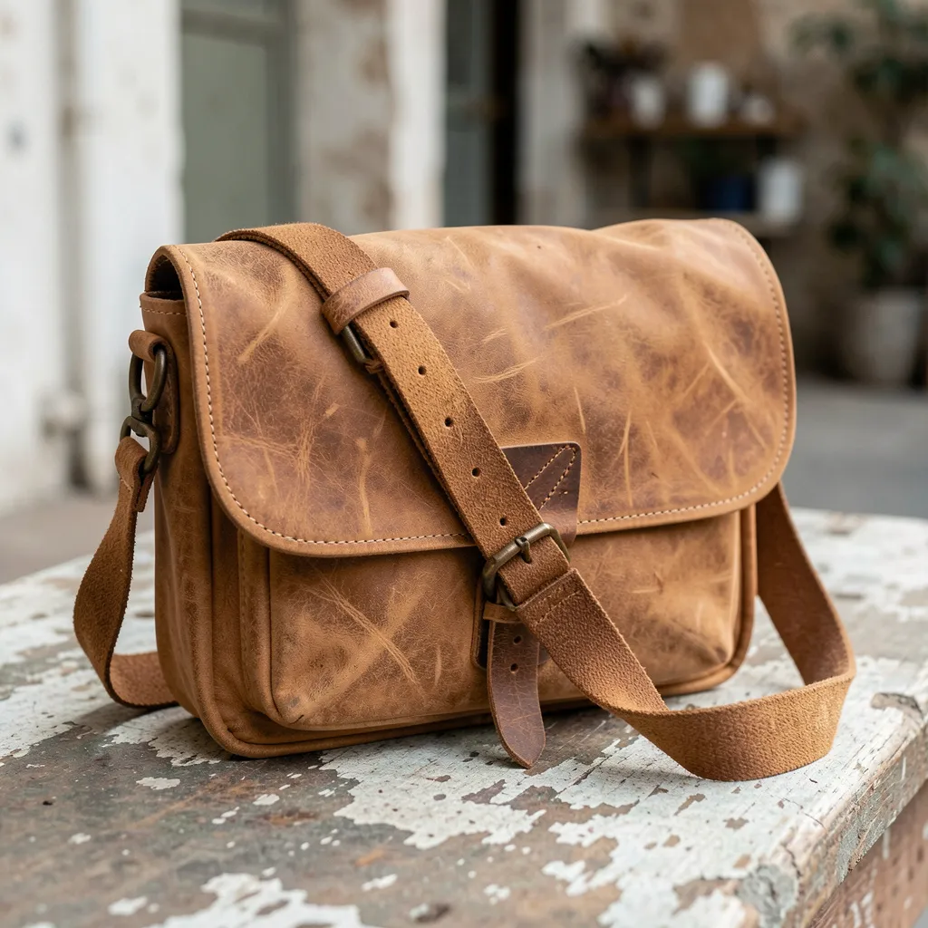 Leather briefcase